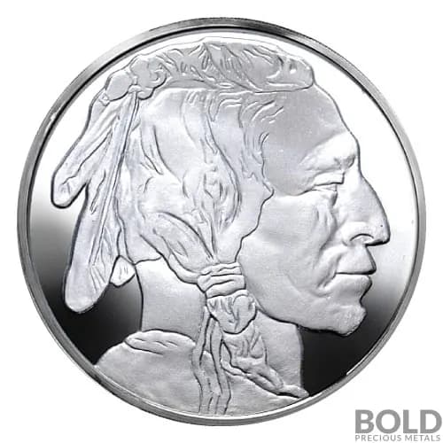 Silver 5 oz Buffalo Round (Highland Mint)