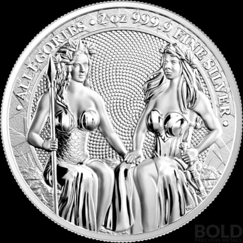 2021 Silver Allegories Germania & Austria 2 oz BU Round
