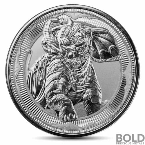 2023 1 oz Gibraltar War Elephant Silver Coin (BU)