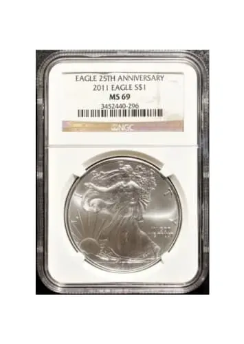 2011 American Eagle 25th Anniversary MS69