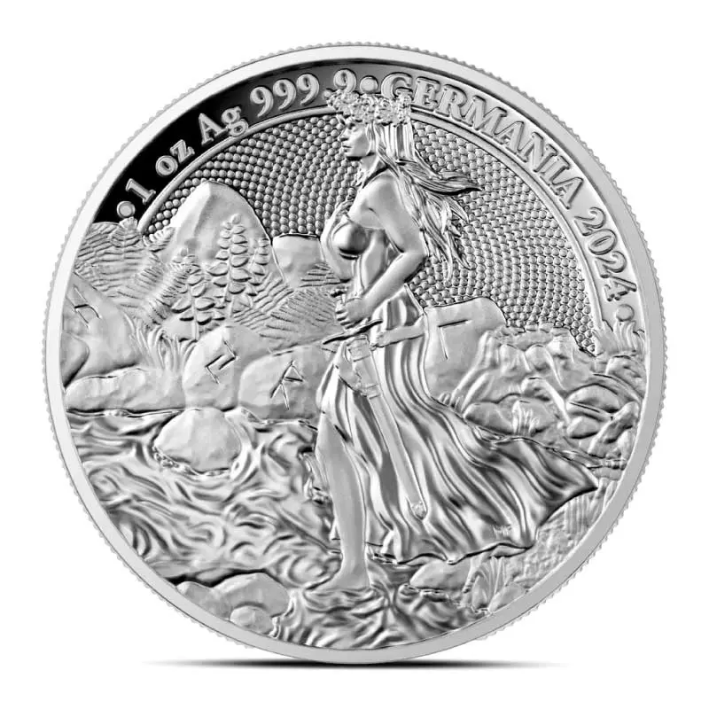 2024 1 oz Lady Germania Silver Round (Proof)