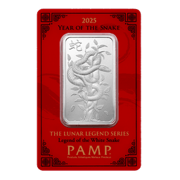 2025 1 oz PAMP Lunar Snake Silver Bar