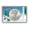 Snaplock HE Harris & Co: ASE Frosty Case - Deer in Snow Meadow Holiday Christmas