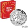 2018 Silver 1 oz Australia Perth Dragon & Phoenix Proof
