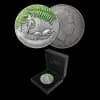 2021 New Zealand Kiwi 2 oz Silver Colored Antique Proof