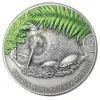 2021 New Zealand Kiwi 2 oz Silver Colored Antique Proof