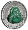 2019 Tuvalu Laughing Buddha Antiqued 1 oz Silver