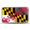 1 oz Maryland State Flag Silver Bar (Colored)
