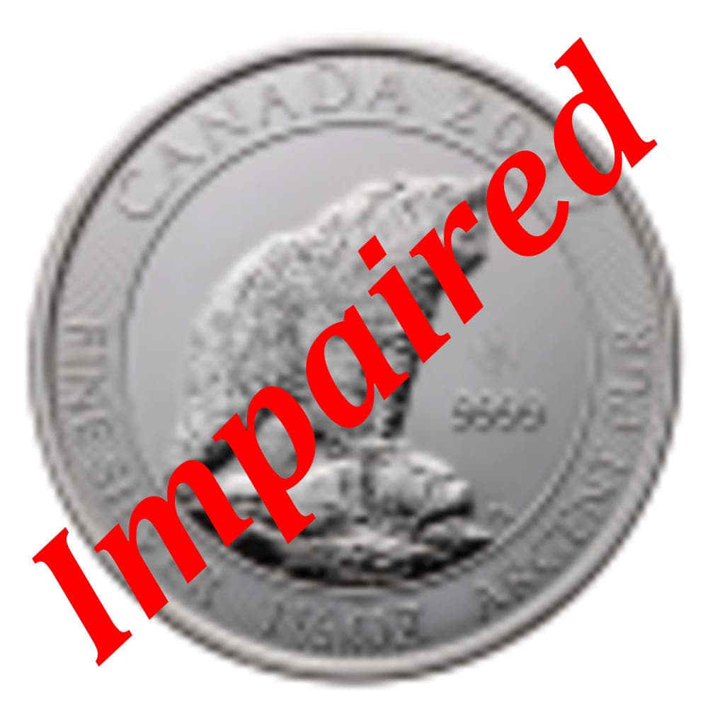 2017 Silver 1.5 oz Canadian Grizzly Bear *Spotted