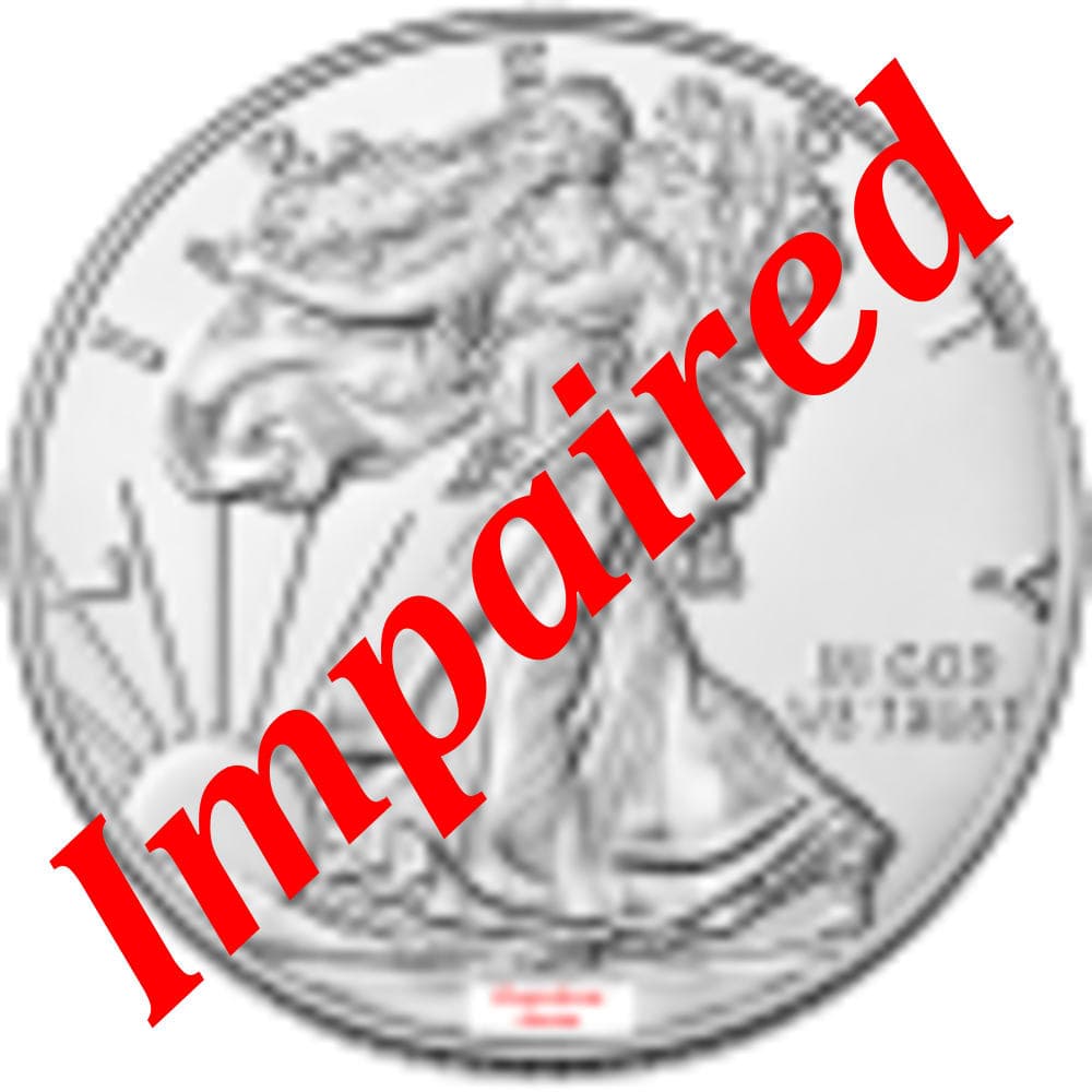Silver American 1 oz Eagle BU *Random Date* (Impaired)