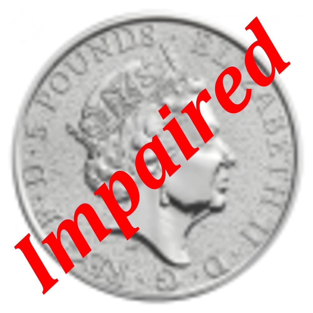 2017 Silver Britain Queen's Beasts Red Dragon 2 oz *IMPAIRED