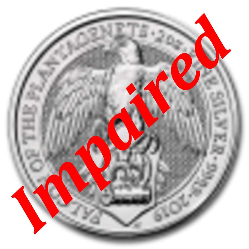2019 Silver Britain Queen's Beasts The Falcon 2 oz *IMPAIRED
