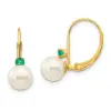 white-round-fw-cultured-pearl-emerald-leverback-earrings