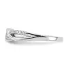 Sterling Silver Rhodium-plated CZ Ring