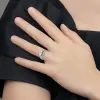 Rhodium-plated 2-Piece CZ Size 6 Wedding Set Ring (SS)