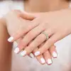 Sterling Silver Rhodium-plated CZ Eternity Band