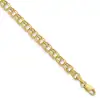 10k-7in-4-5mm-hollow-diamond-cut-double-link-charm-bracelet