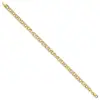 10k-7in-4-5mm-hollow-diamond-cut-double-link-charm-bracelet