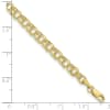 10k-7in-4-5mm-hollow-diamond-cut-double-link-charm-bracelet