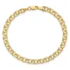 10k-7in-4-5mm-hollow-diamond-cut-double-link-charm-bracelet