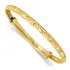 14k-polished-satin-and-diamond-cut-adjustable-baby-bangle